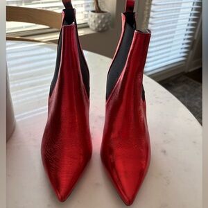 Anine Bing Red Heeled Boots